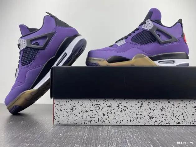 Rep MAX 766296 Scott Purple 4 Travis Retro Jordan LN4 and (Friends Family) 0414